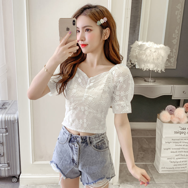 Lace shirt women