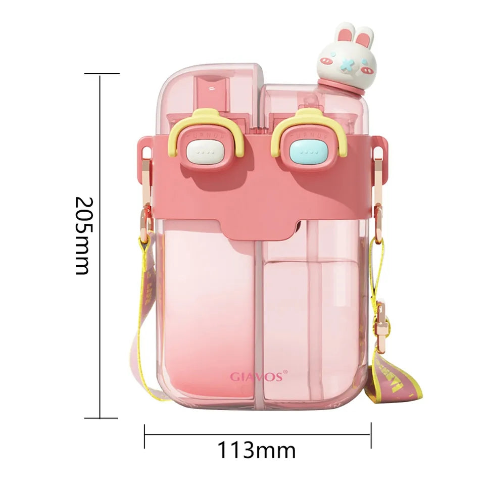 780ML Outdoor Sport Water Cup Portable Cartoon Kids Water Bottle