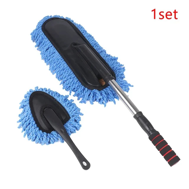 Microfiber Car Duster Suit Retractable Microfiber Car Dust Mop