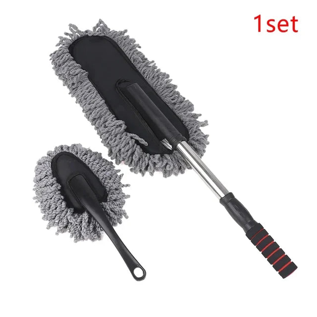 Microfiber Car Duster Suit Retractable Microfiber Car Dust Mop