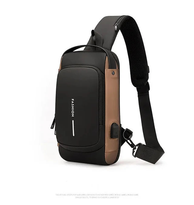 Waterproof USB Shoulder Bag