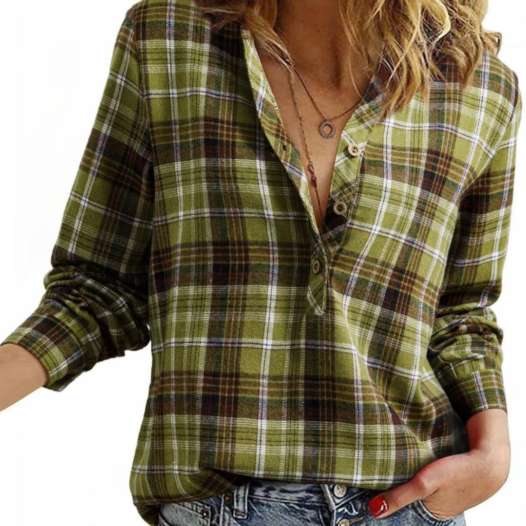 Casual Plaid Shirt For Women