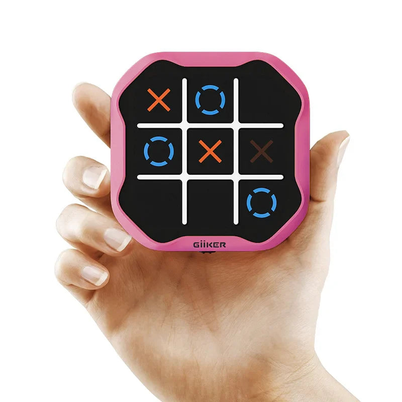 Puzzle Tic Tac Toe Bolt Game, 3 in 1 Handheld Puzzle Game Console, Single Player Mode Versus Mode