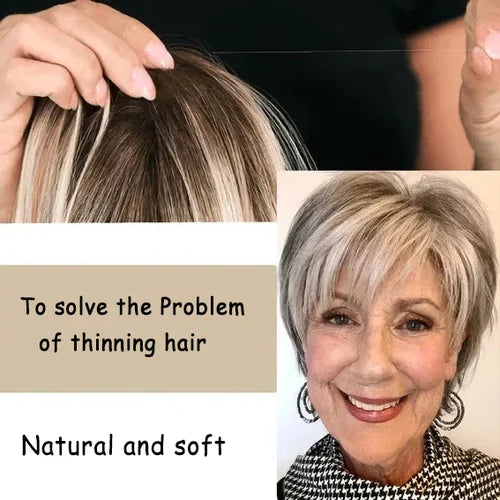🔥Breathable and natural hair toppers for women with thinning hair