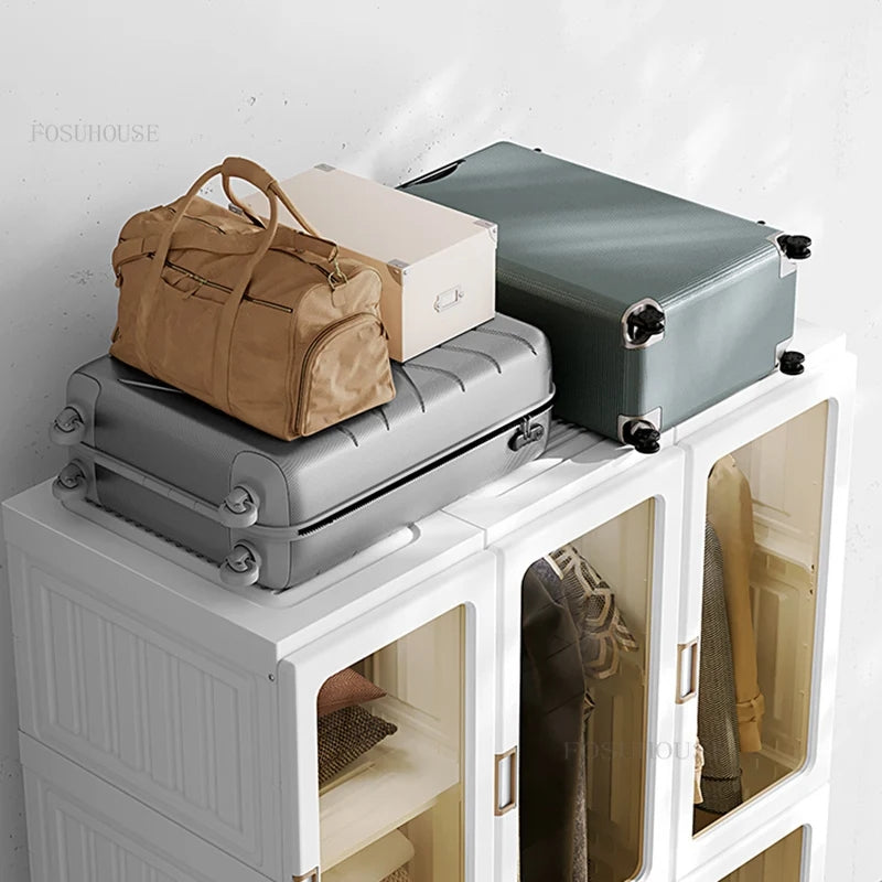 Plastic Folding Wardrobe Storage Portable Clothes Locker