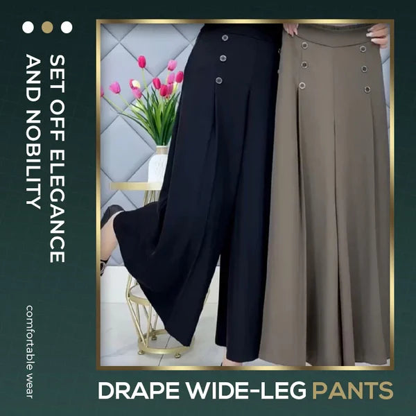 🔥[Comfy and Cool] Stylish Pleated Wide-leg Pants