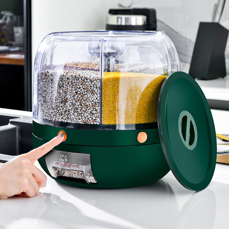 360° Rotating Rice Dispenser Food Dispenser 6 in 1