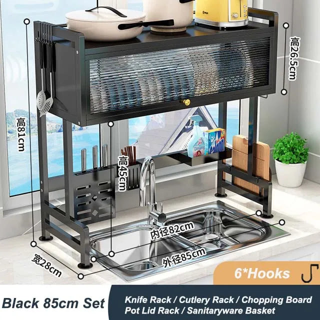 Cabinet Door Sink Shelf Kitchen Storage Rack