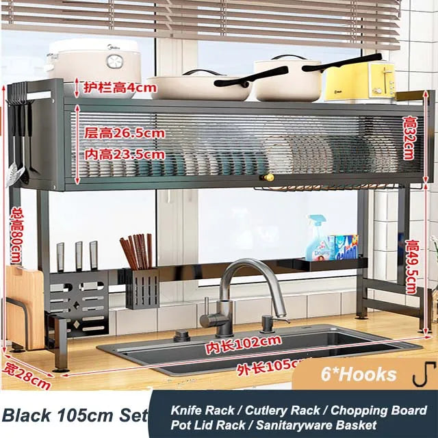 Cabinet Door Sink Shelf Kitchen Storage Rack