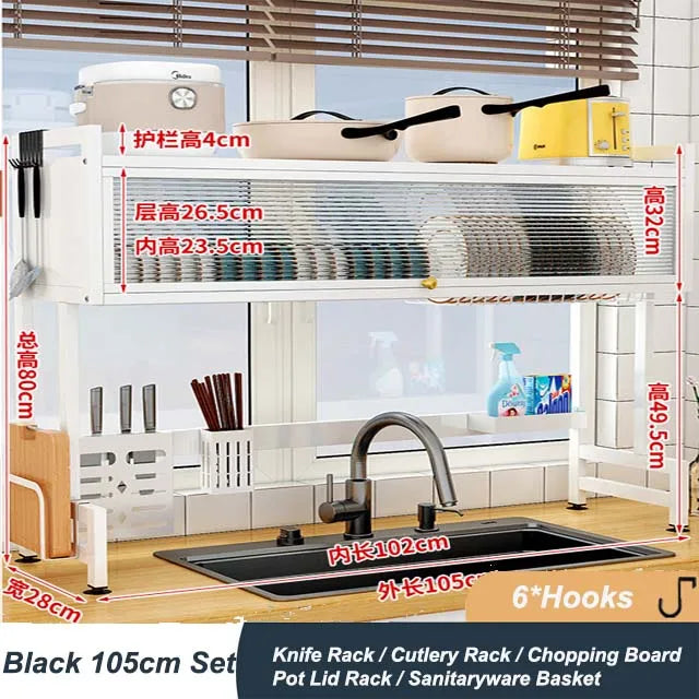 Cabinet Door Sink Shelf Kitchen Storage Rack