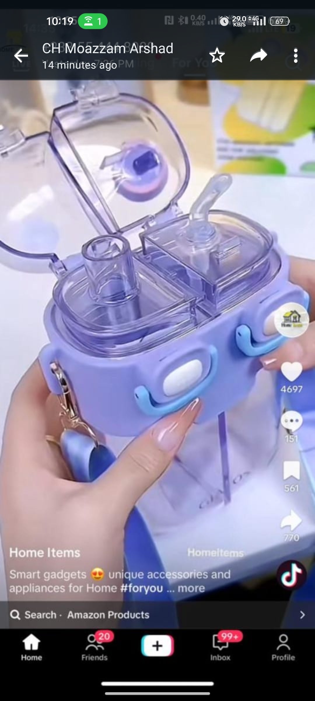 780ML Outdoor Sport Water Cup Portable Cartoon Kids Water Bottle