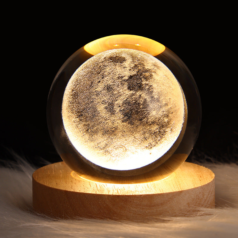 LED Night Light Milky Way Galaxy Solar System Crystal Ball