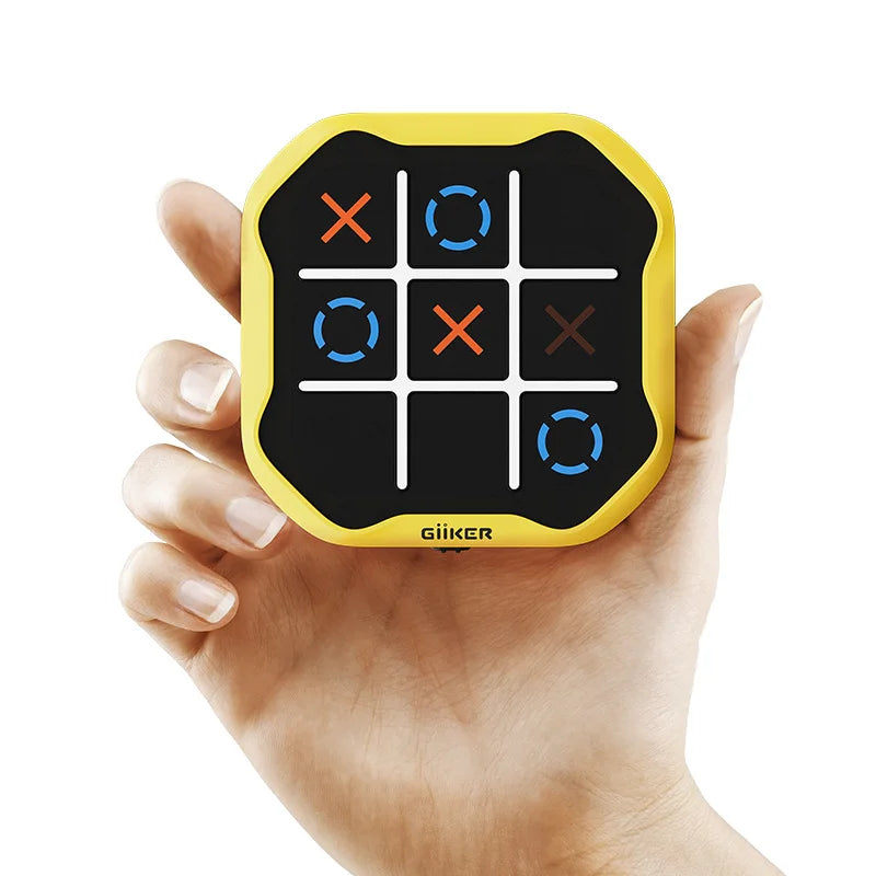 Puzzle Tic Tac Toe Bolt Game, 3 in 1 Handheld Puzzle Game Console, Single Player Mode Versus Mode