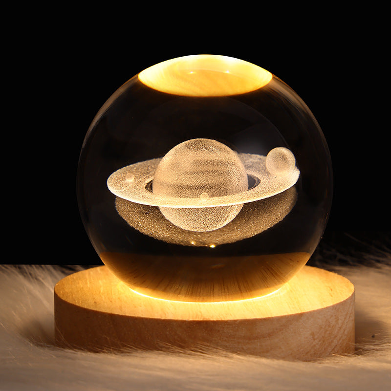 LED Night Light Milky Way Galaxy Solar System Crystal Ball